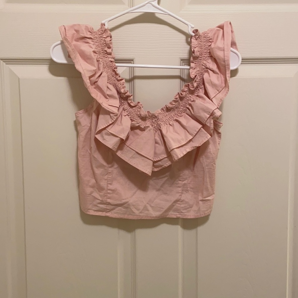 Pink crop top